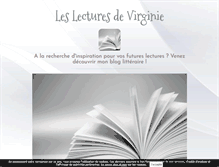 Tablet Screenshot of leslecturesdevirginie.com